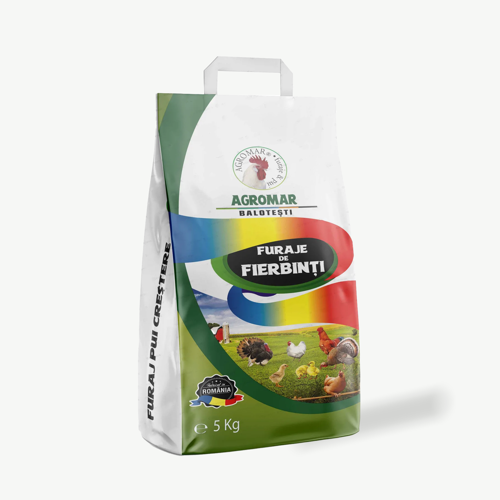 Flachgriff-Mehrschicht-Futtersäcke für Nutztiere mit individuellem Aufdruck