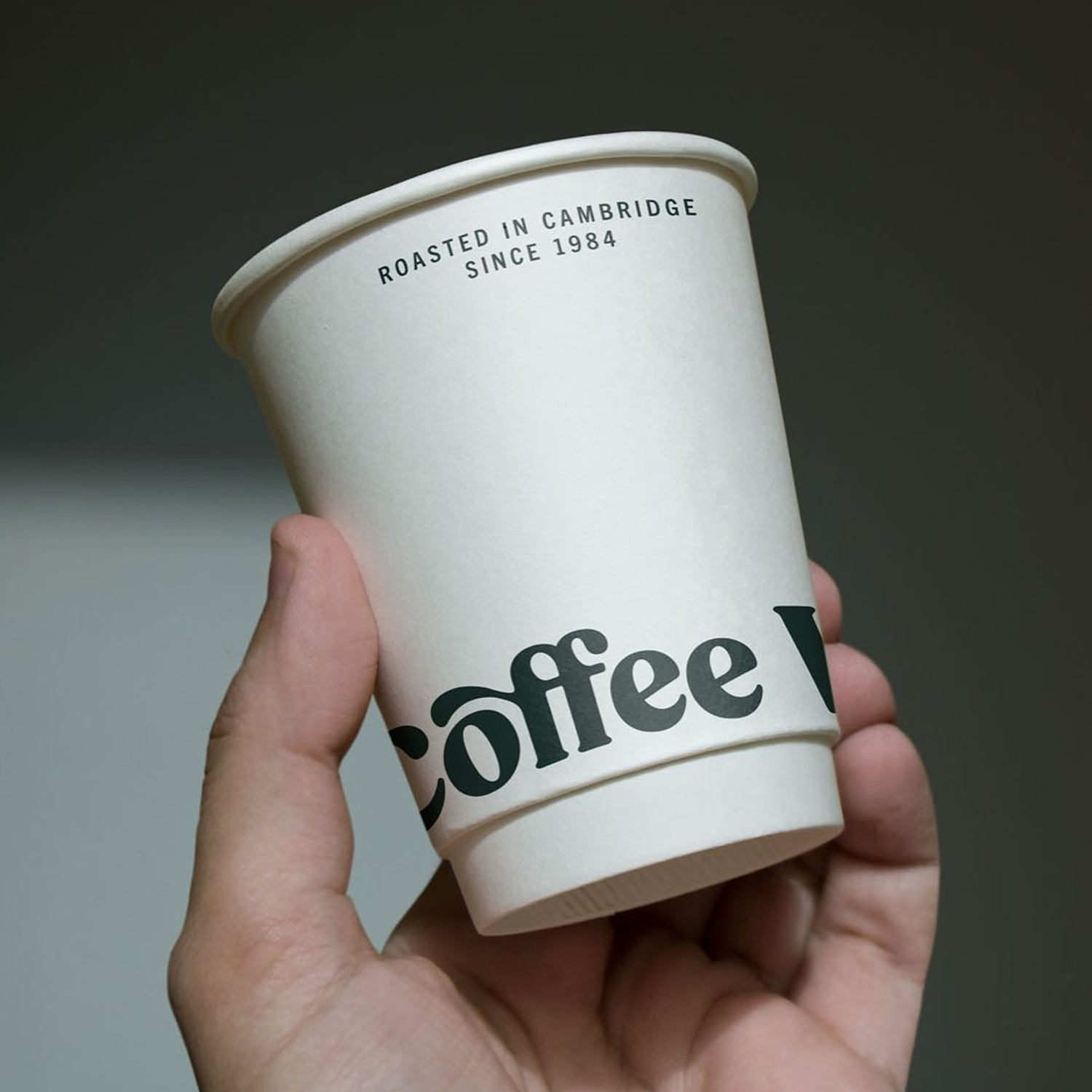 Doppelwandige Kaffeebecher mit vollflächigem, unbegrenztem Farbdruck
