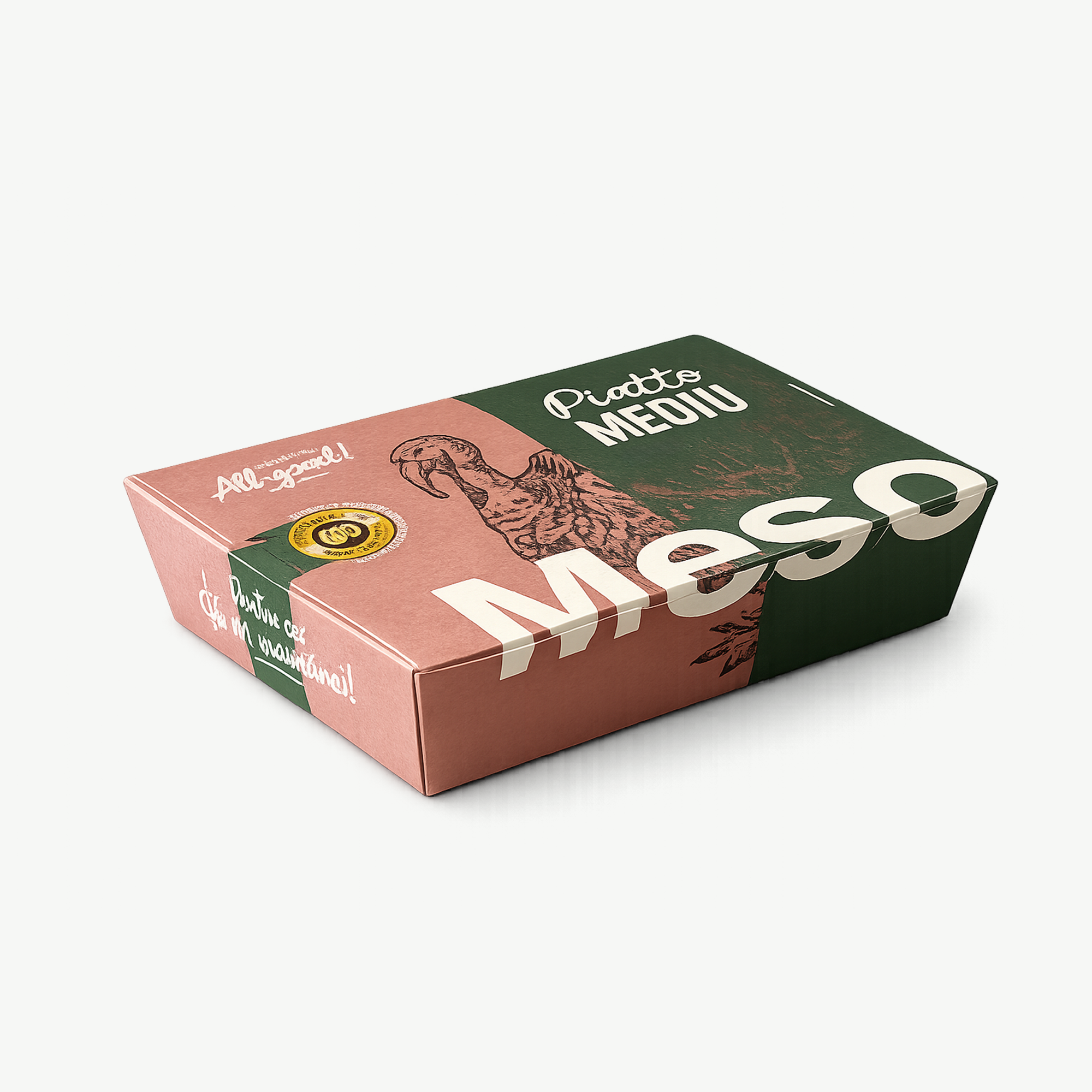 Menübox mit vollflächigem Aufdruck nach Wunsch