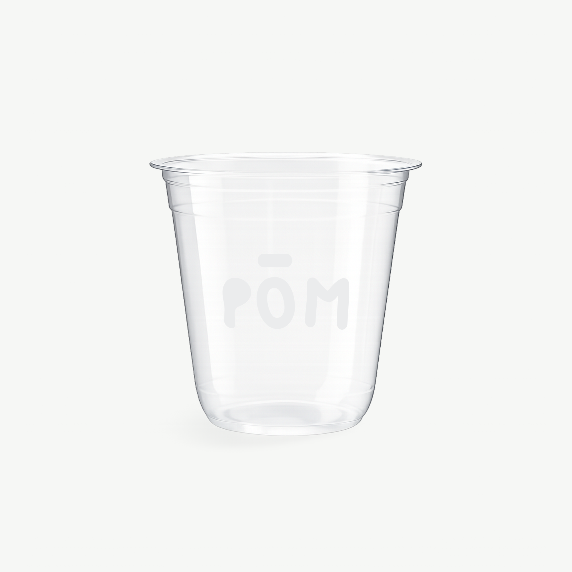 Boba-Becher mit abgerundetem Boden und individuellem Aufdruck