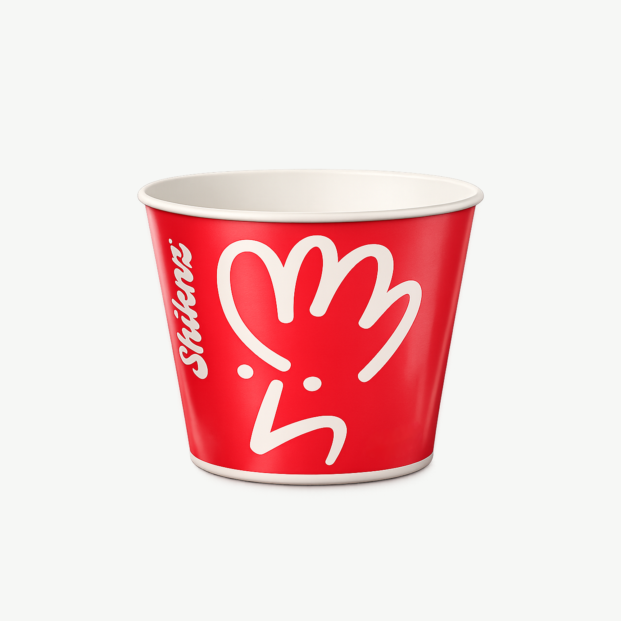 Individuell bedruckter Fast-Food-Eimer